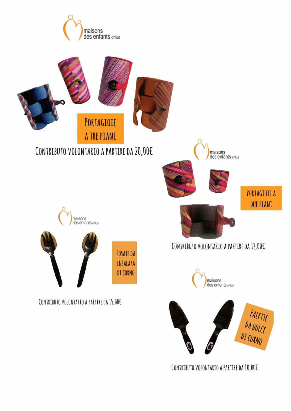 Portagioie e utensili in corno